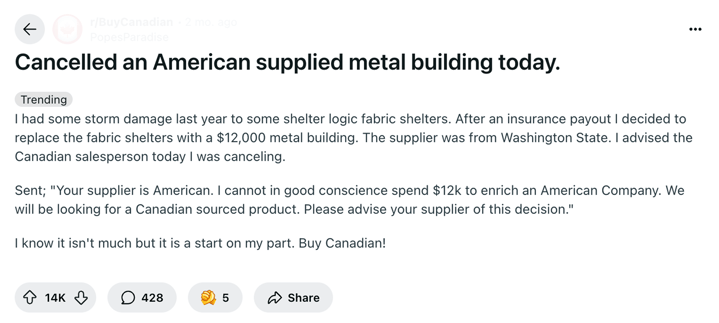 US Canada Boycott Reddit