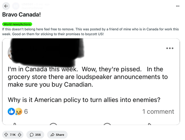 reddit US Boycott