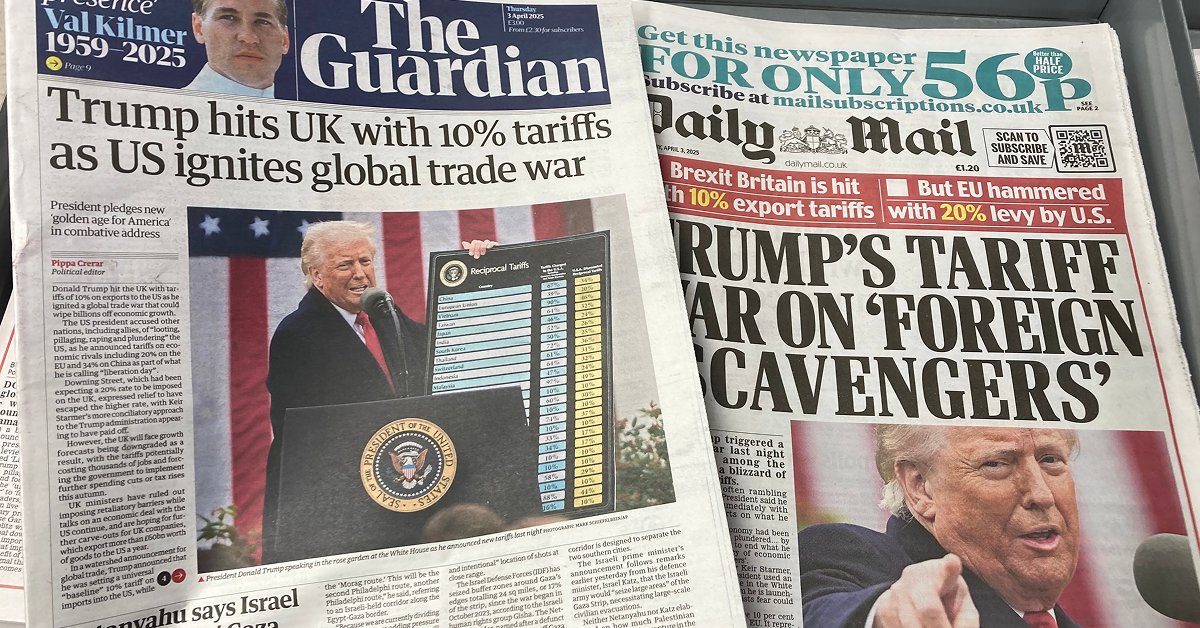 US Tarrifs Headline Media Outlets